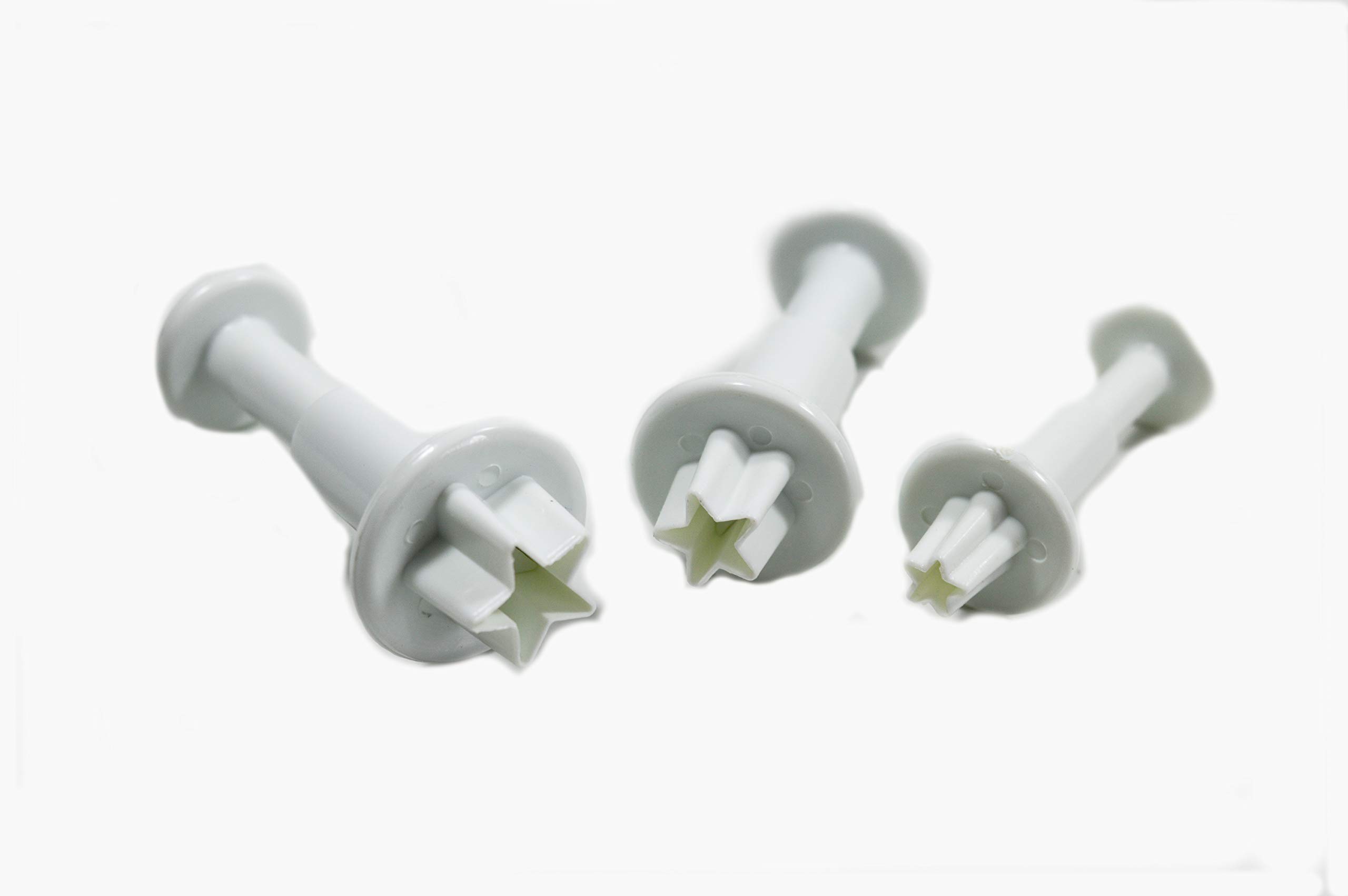 FineDecor 3D Mini Star Shape Plunger Cutter Tools 3 Pcs - FD 2437