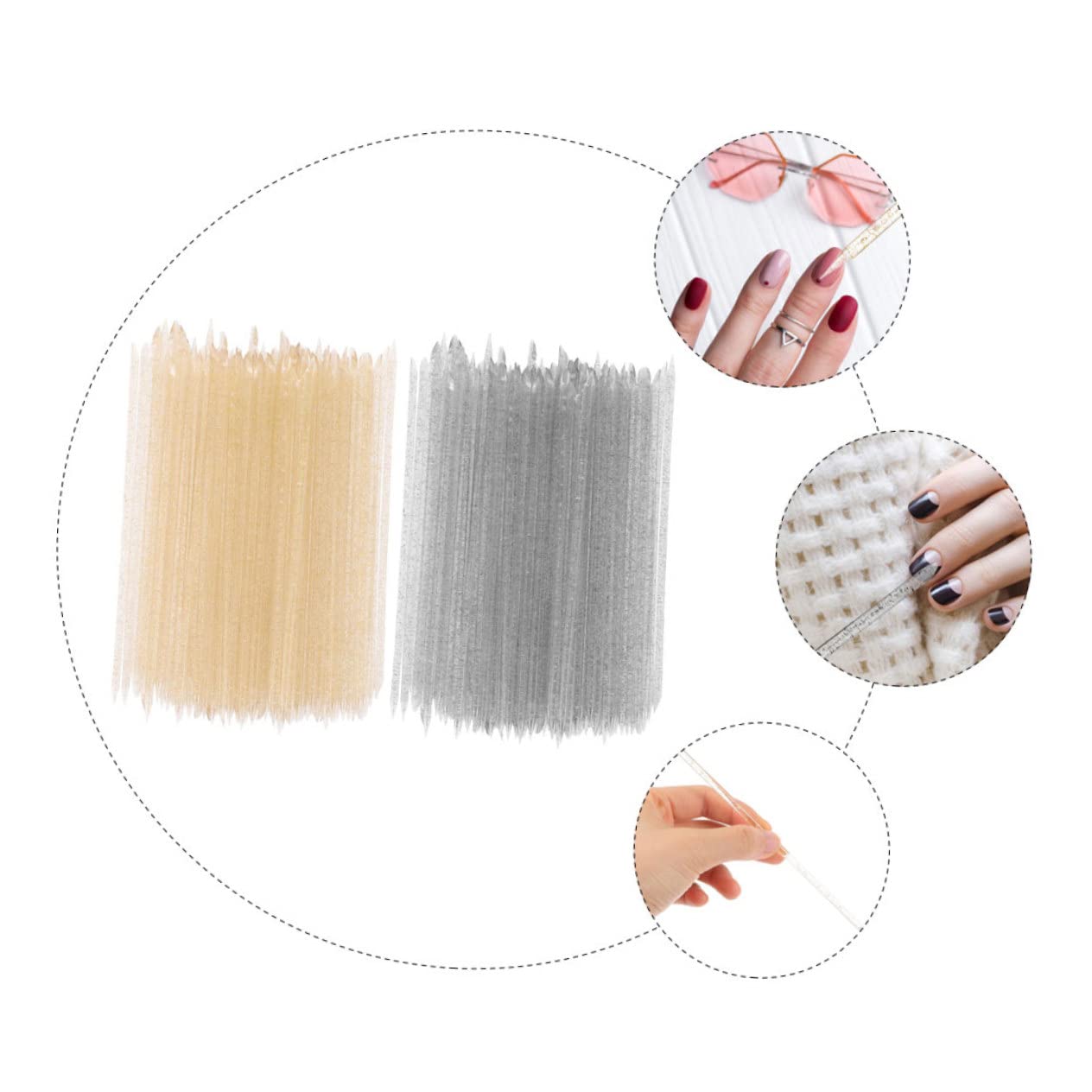 200pcs Nail Art Dotting Tools Plastic Cuticle Sticks for Nail Cleaning Manicure Long Crystal Design Multi Pack Black Gold Salon Use