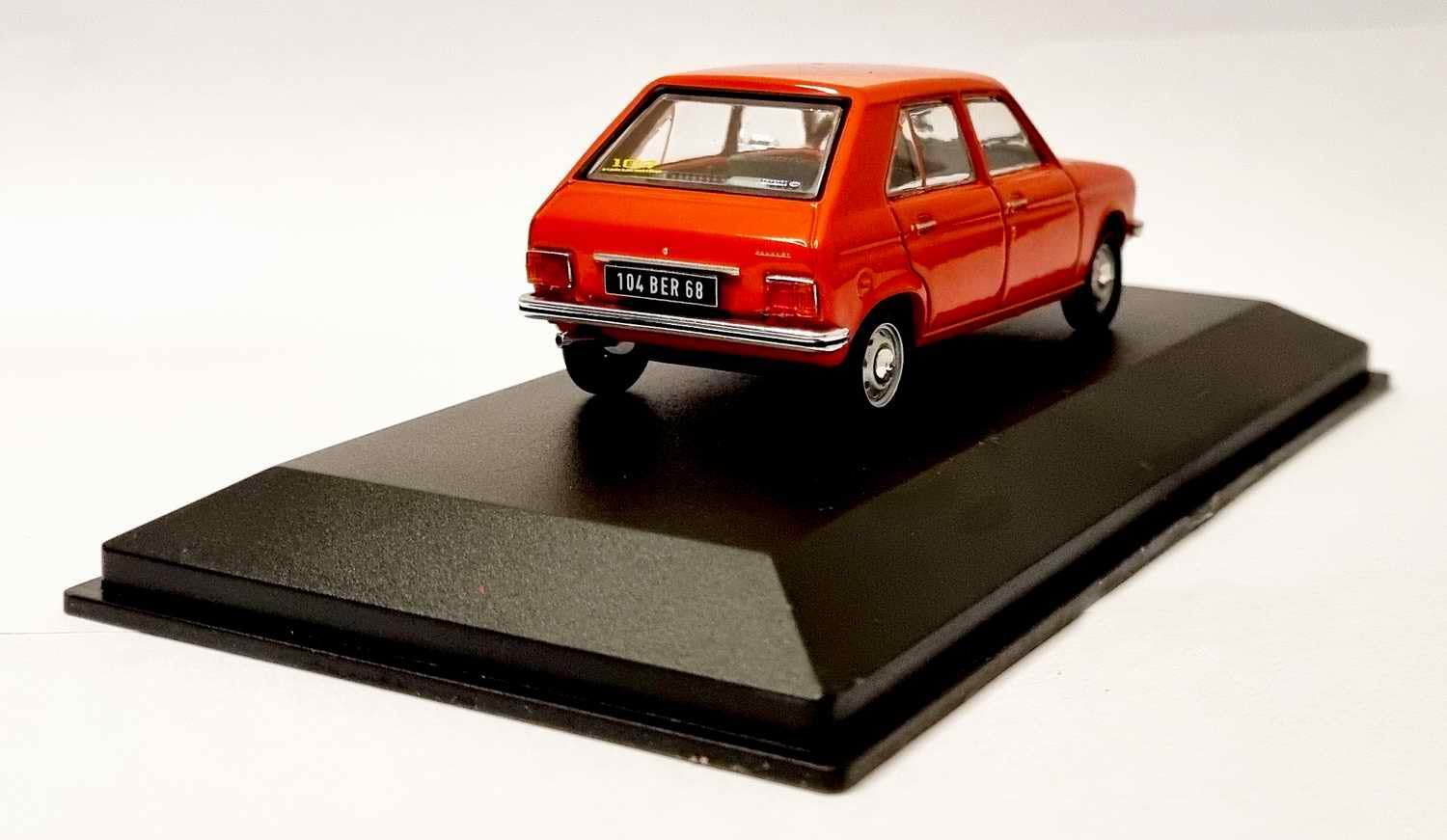 Peugeot 104 Orange 1972 1/43 Peugeot104 Edizione Limitata 504 PCS Compatibile con Peugeot