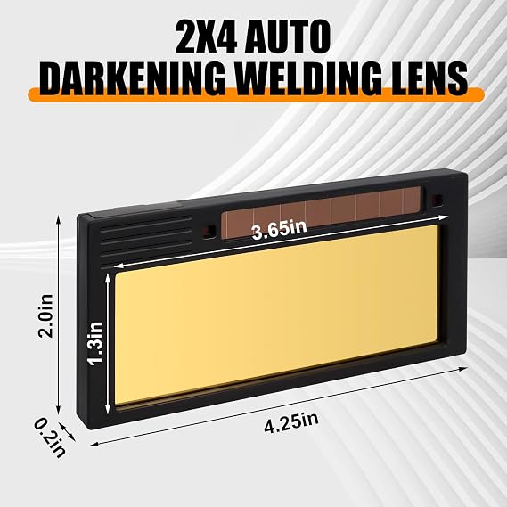 Shade 5-13 Adjustable Gold Auto Darkening Welding Lens