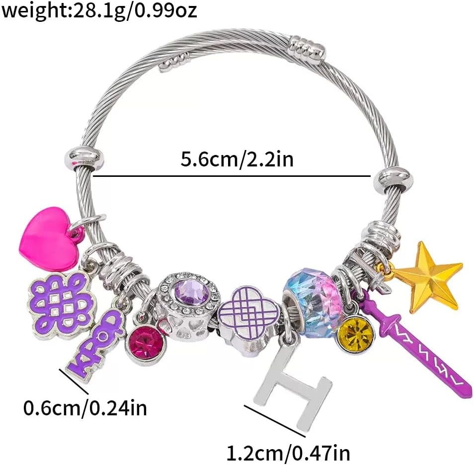 KPop Bracelet Charm Bracelet Jewelry Merch Kpop Stuff Gift for Women, Fans,Collectors,Teens,Friends - Image 2