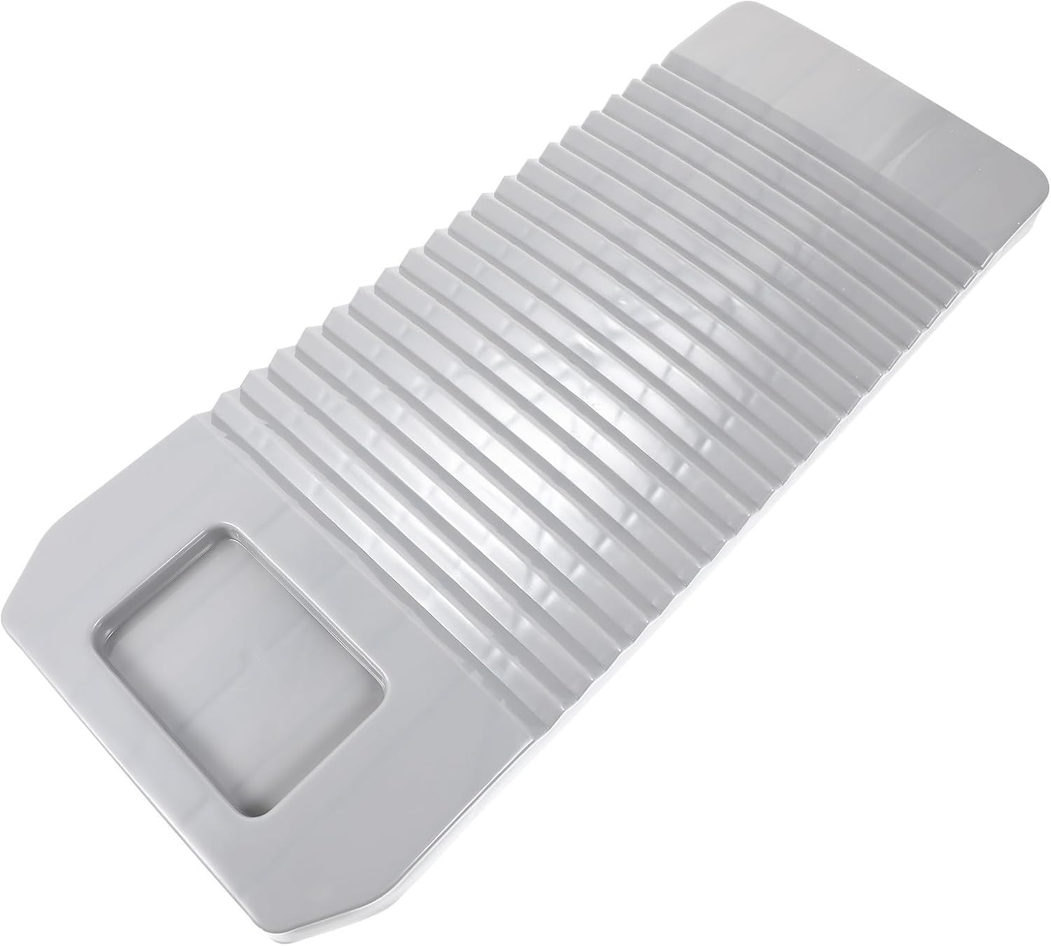 Ipetboom Wavy Plastic Laundry Washboard Small Gray Household Clothing Washing Board Hand Wash Tool for Delicate Garments and Travel Use