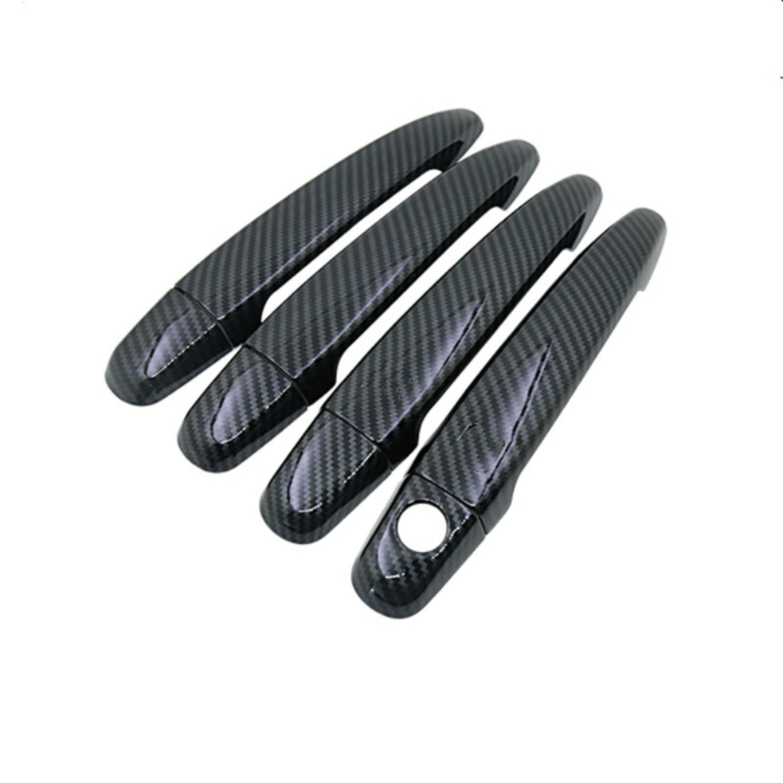 Autocollants poignée de porte Land Cruiser Prado 120 accessoire voiture carbone chrome