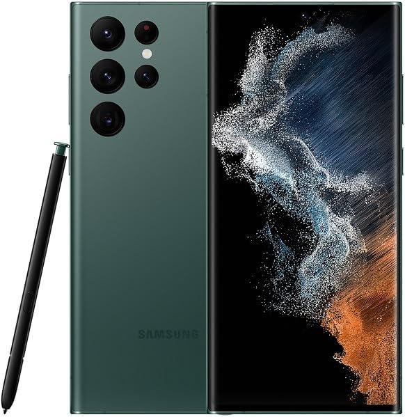 SAMSUNG Galaxy S22 Ultra 5G Dual-SIM, Factory Unlocked for All Carriers, 256GB RAM 8K Camera & Video, S Pen, Long Battery Life, 45W Super-Fast Charging - Green