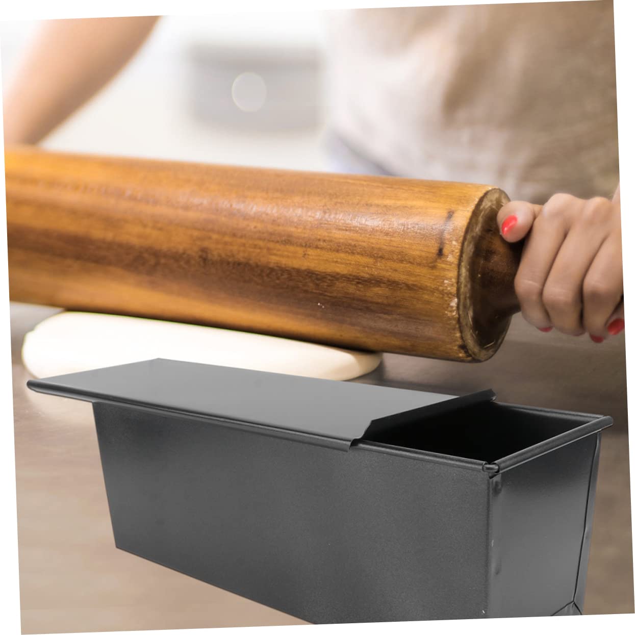IMIKEYA Antihaft Toastbackform aus Eisen für Zuhause, Schwarz