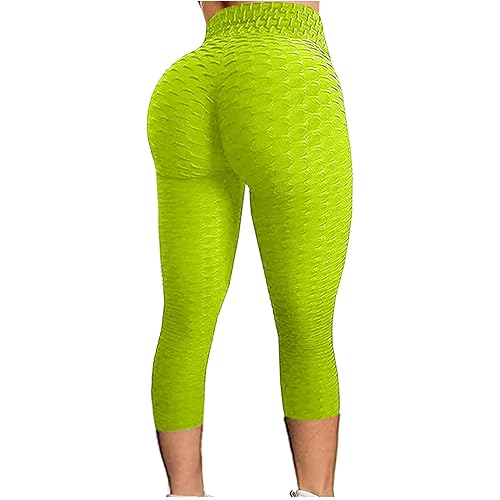 Realdo Famous TIK Tok Leggings, Yoga Pants for Women High Waist Tummy Control Bubble Hip Lifting Workout Running Tights