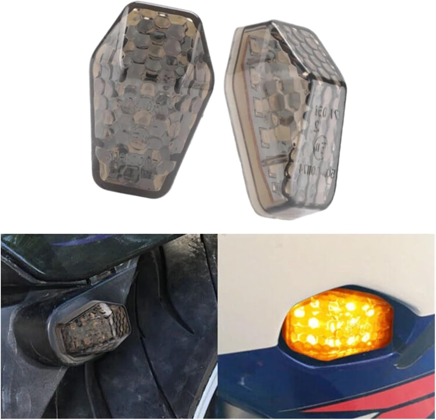 Generic Mini uniwersalne wskaźniki Dla Suzuki GSXR 750 2000-2005 2 szt. kierunkowskazów motocyklowych LED