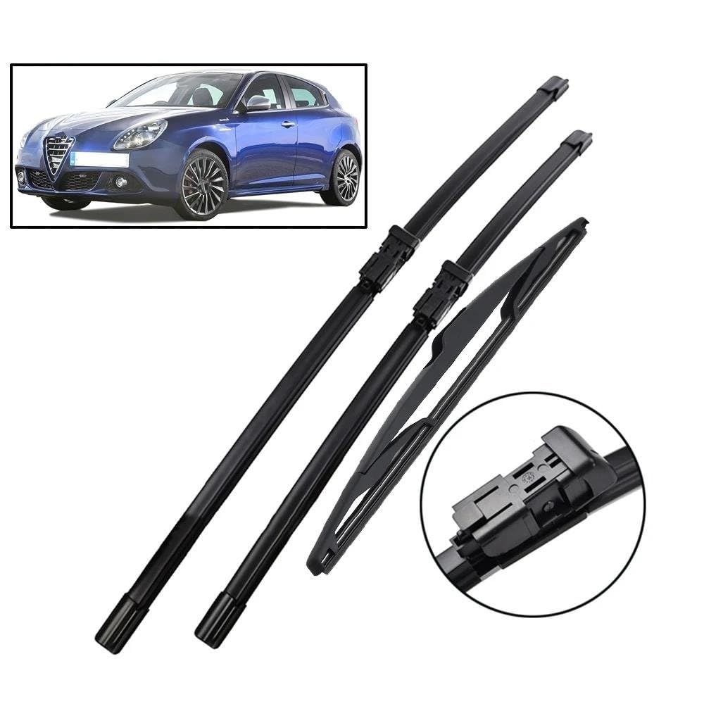 Kit Spazzole Tergicristalli Anteriori E Posteriori per Alfa per Romeo per Giulietta 940 2010 2011 2012 2013-2020 Parabrezza