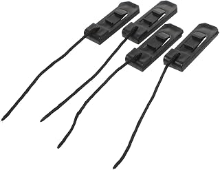 STOBAZA 4 Hebillas Negras para Aletas de Paddle Surf de Nylon, Accesorio para Tablas Hinchables Que Aumenta Estabilidad y Dirección Playa y Actividades al Aire Libre