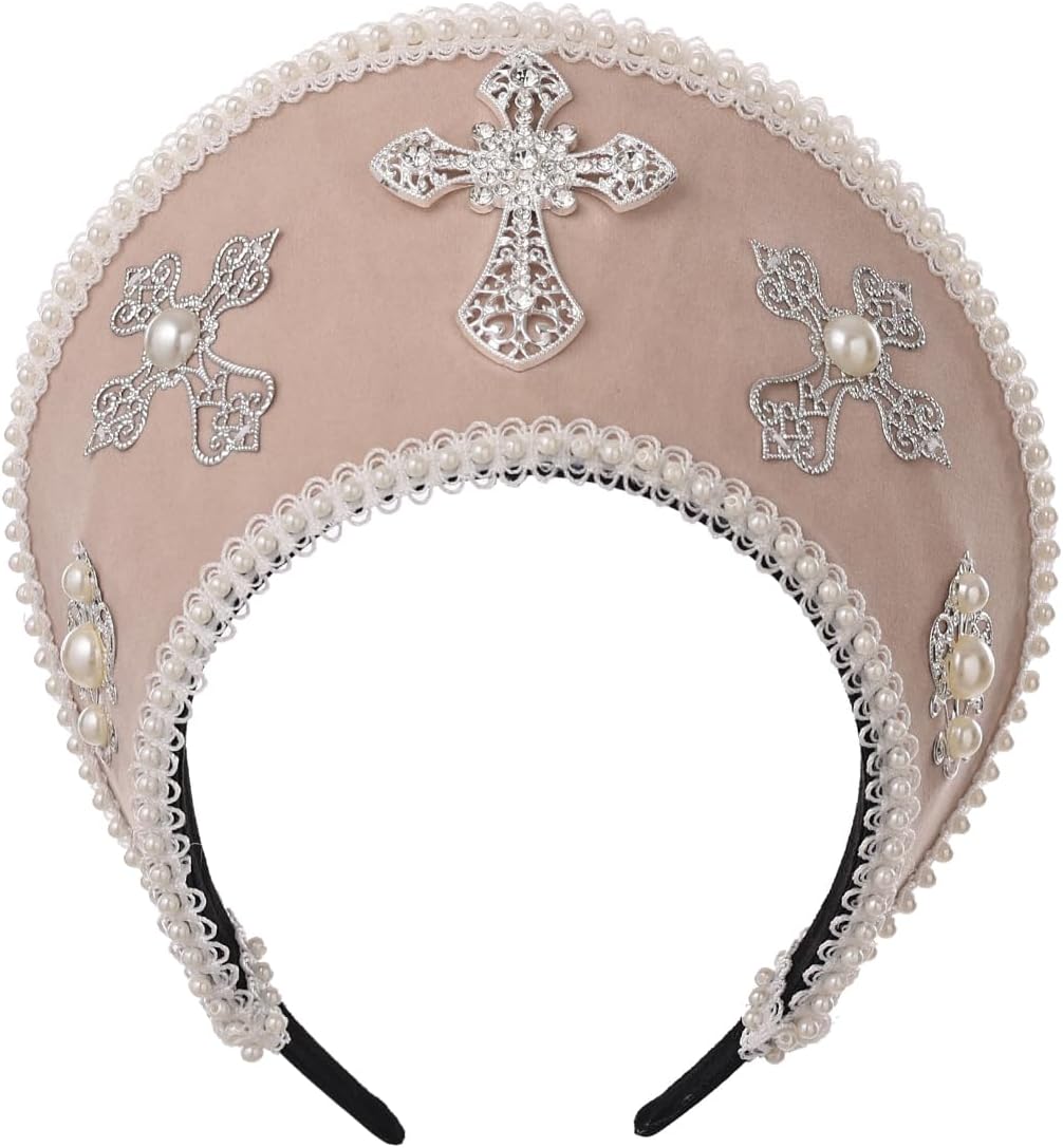 Anne Boleyn Hat Headpiece Elizabethan Headwear Tudor Coronet Hood Hat