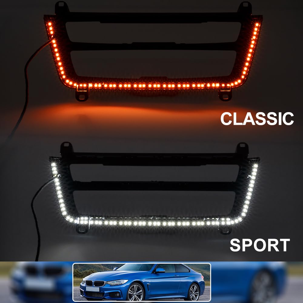 Éclairage D'ambiance LED BMW Série 3 & 4 - Couleurs Variables & Réglable Via IDrive