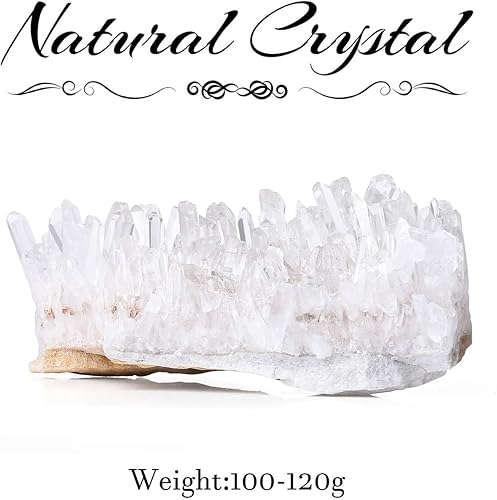 Miniatura 5 de LAIDANLA Cristal de cuarzo transparente, cristales curativos naturales, piedras preciosas de geoda mineral para Reiki, equilibrio energético,