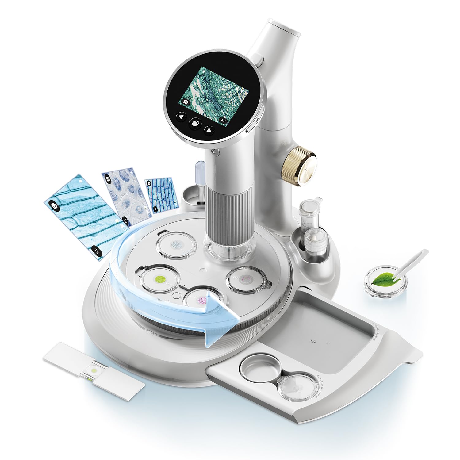 Canal Toys - So Science - Microscopio Video Vision 1000 per bambini a partire da 8 anni – Microscopio elettronico portatile con schermo HD - Zoom ad alta precisione - Kit STEM educativo scientifico