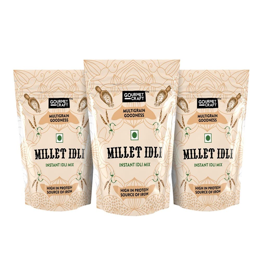 Gourmet Craft Instant Millet Idli Mix, 250 gm Each (Pack of 3) Amazon