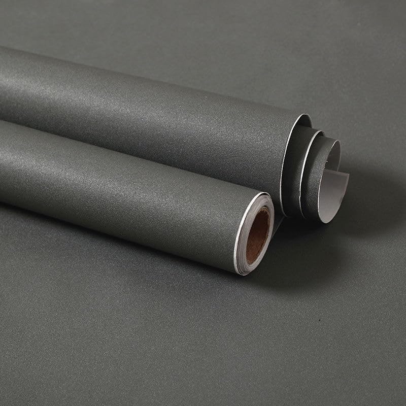 Papier peint autocollant imperméable pour rénover meuble usé sans peindre mat