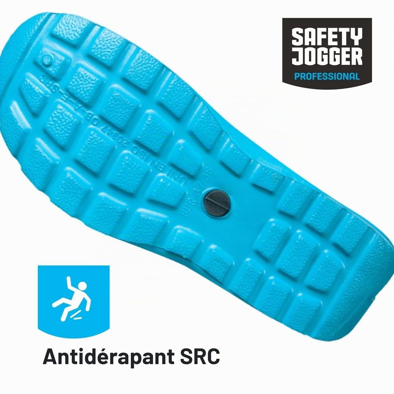 Oxypas Safety Jogger Sabot Léger Hommes et Femmes 37/38 EU - OXYVA - Sabots Antidérapants, Antibactériens, Antistatiques et Antifongiques, Chaussures de Sécurité, Vert