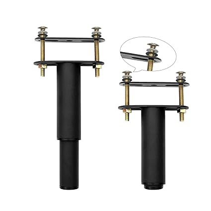 Taelakeni 2 Pcs Bed Frame Legs, Adjustable Height Center Support Leg for Bed Frame, Bed Center Slat Heavy Support Leg, Sofa Furniture Cabinet Feet Legs (5.1