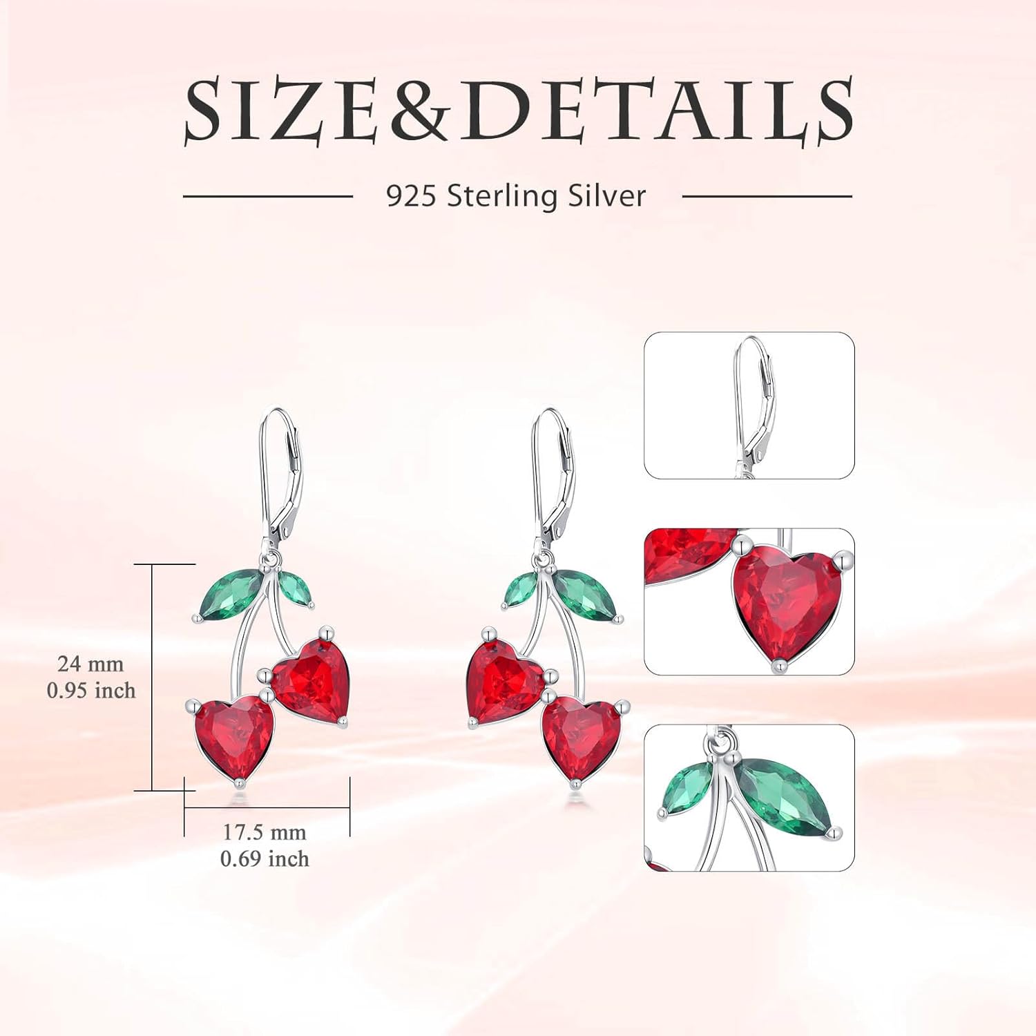 Dangle Leverback Earrings for Women 925 Sterling Silver Sports/Flower/Animal Drop Earrings Jewelry Gifts for Women