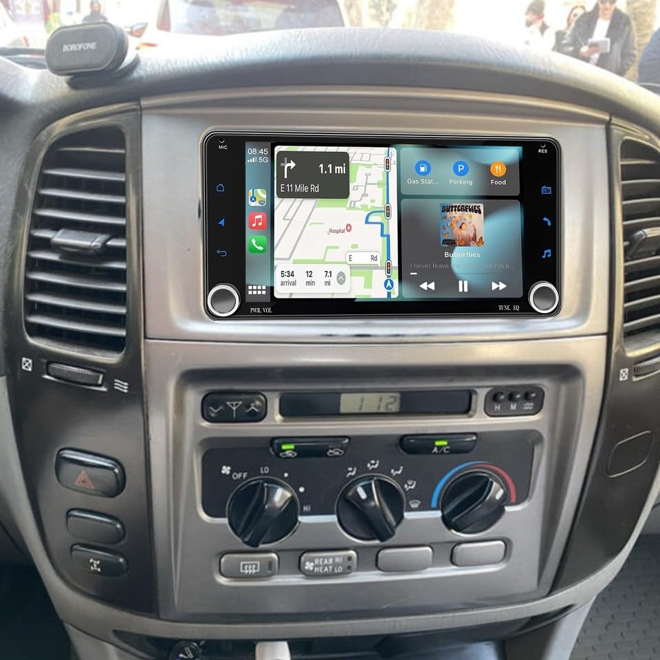 7" w/Android 13 Car Stereo for Toyota 4Runner 2003-2009 - Wireless w/carplay & w/Android Auto, 4+64GB, Double Din Touchscreen, Steering Wheel Control,