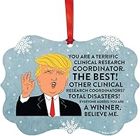 Vista 125 de Andaz Press Presidente Donald Trump Fancy Frame Recuerdo Adorno de Navidad, Regalo de broma de Técnico de Farmacia, 1 paquete, divertidas ideas