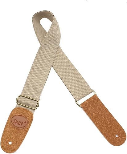 IRIN Verstellbare GA rtel Gewebte Baumwolle Gitarrengurt mit Lederenden fA r Elektrische AkustischeA Folkgitarren Bequeme und Haltbare IRIN Verstellbare GA rtel Gewebte Baumwolle Gitarrengurt mit Lederenden fA r Elektrische AkustischeA Folkgitarren Bequeme und Haltbare