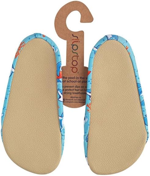 Scarpe Da Spiaggia Bambini Slipstop - Antiscivolo, Impermeabili, Con Stampa Fenicotteri - Foto 2