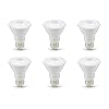 Amazon Basics PAR20 LED Light Bulb, 50W Equivalent, 7W Energy Efficient, E26 Standard Base, Warm White 3000K, Dimmable, 10,000 Hour Lifetime, 6-Pack