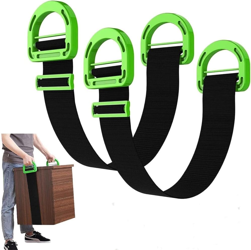 2-Pack Adjustable Lifting Straps, Moving Straps for Furniture and ...