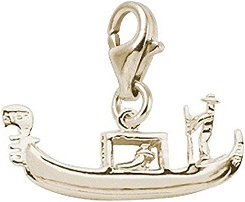 Gondola Charm with Lobster Claw Clasp, Charms for Bracelets and Necklaces