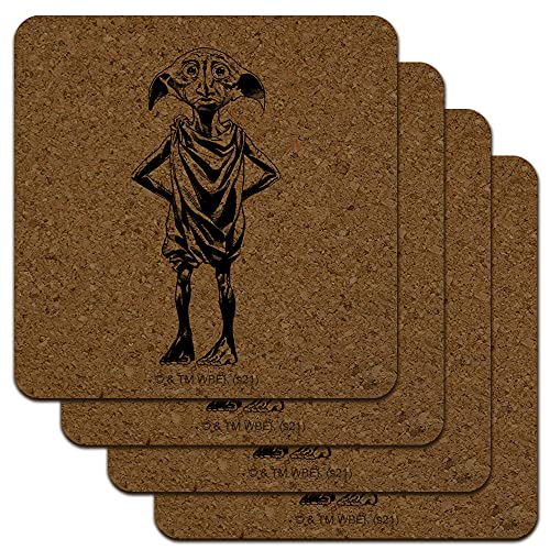 Harry Potter Dobby Low Profile Novelty Cork Coaster Set