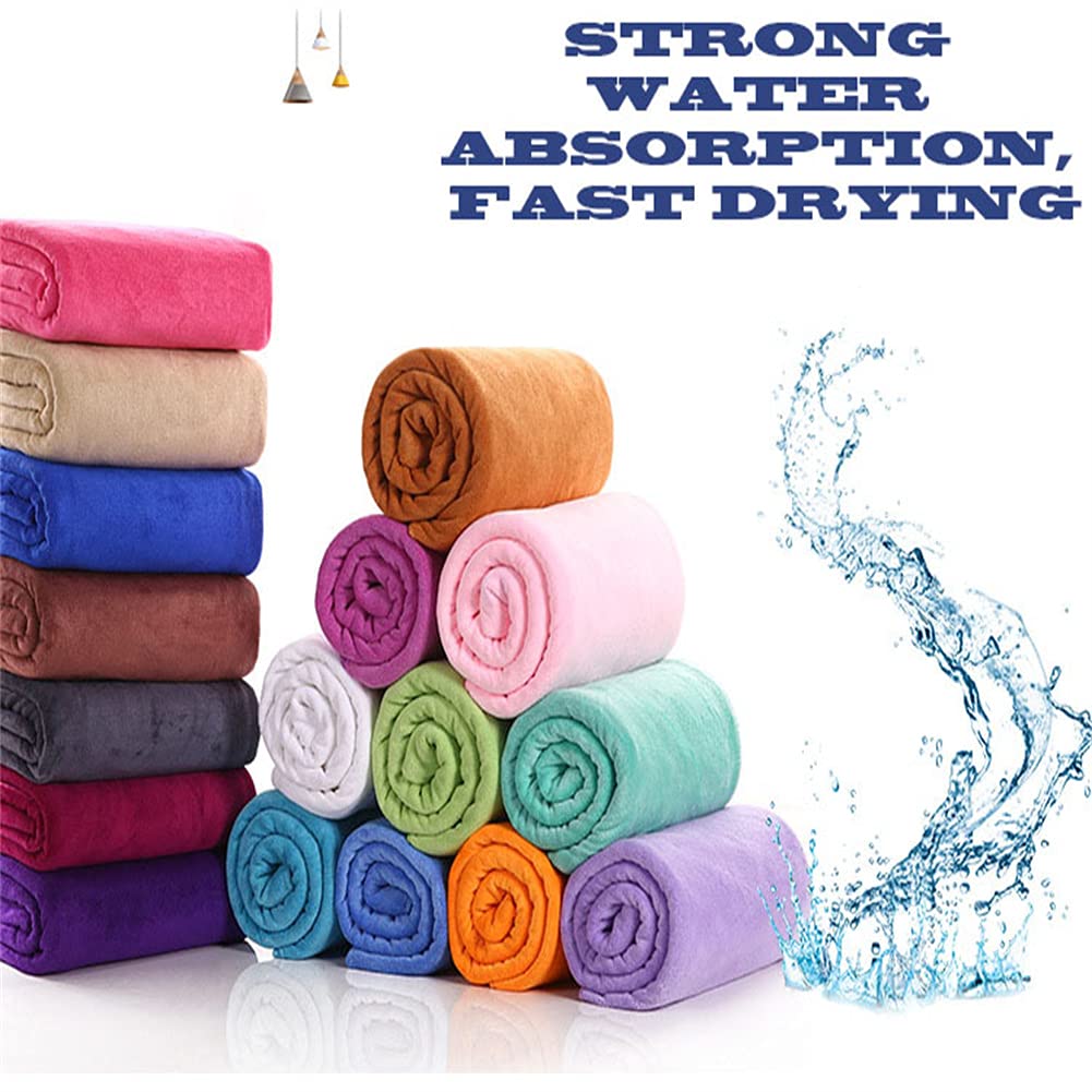 Serviette De Bain En Microfibre Smilsiny – 100x200 Cm, Mauve, Toucher Plume, Double Face, Ultra-absorbante