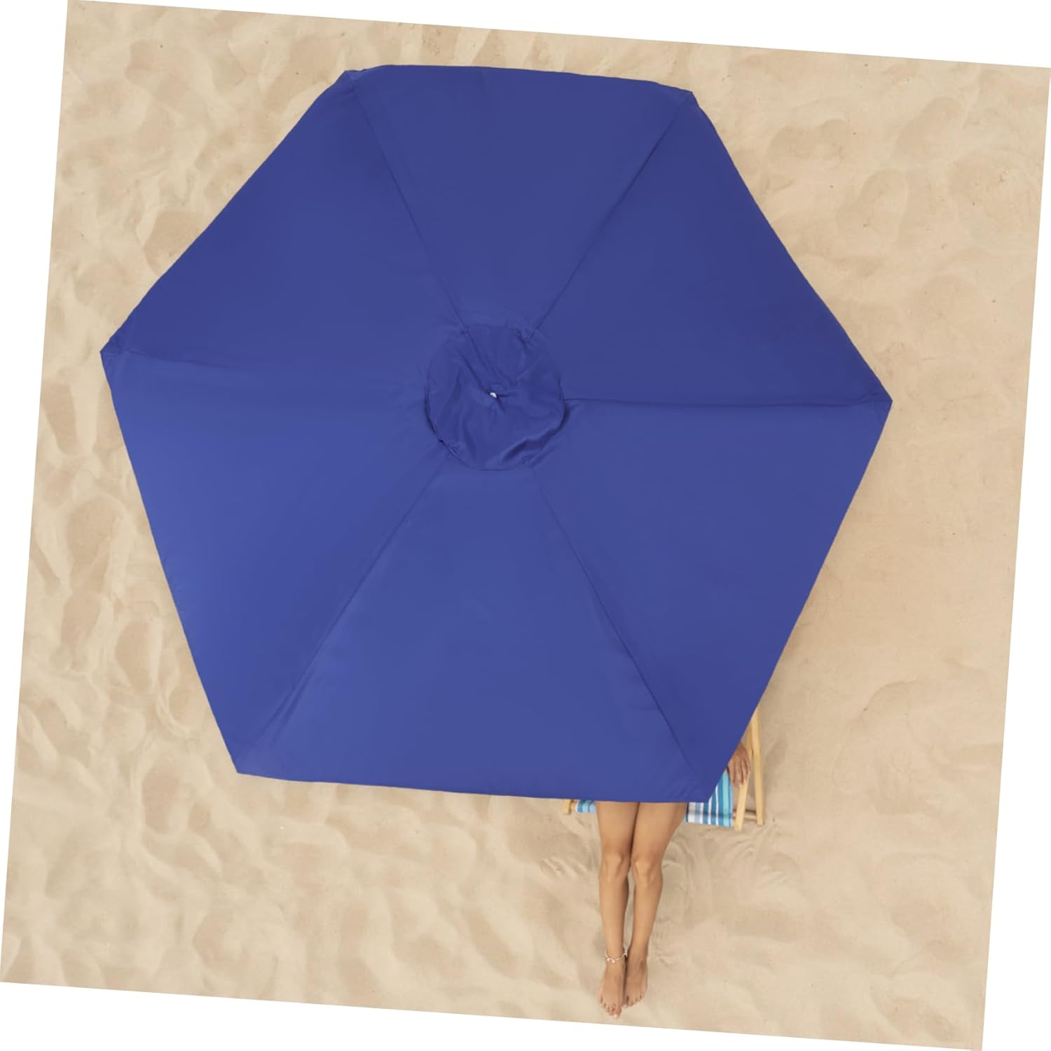 Replacement Canopy for Patio Umbrella Sturdy Fabric Rainproof and Shaded for Yard and Garden