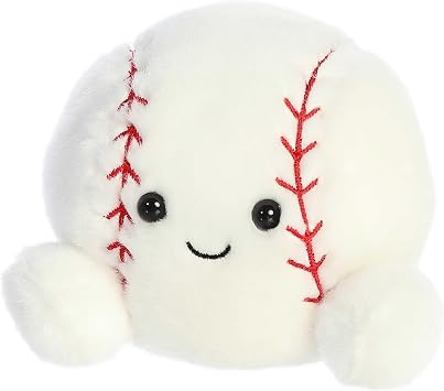Aurora Adorable Palm PalsTM Slugger BaseballTM Stuffed Animal - Pocket-Sized Play - Collectable Fun - White 5 Inches