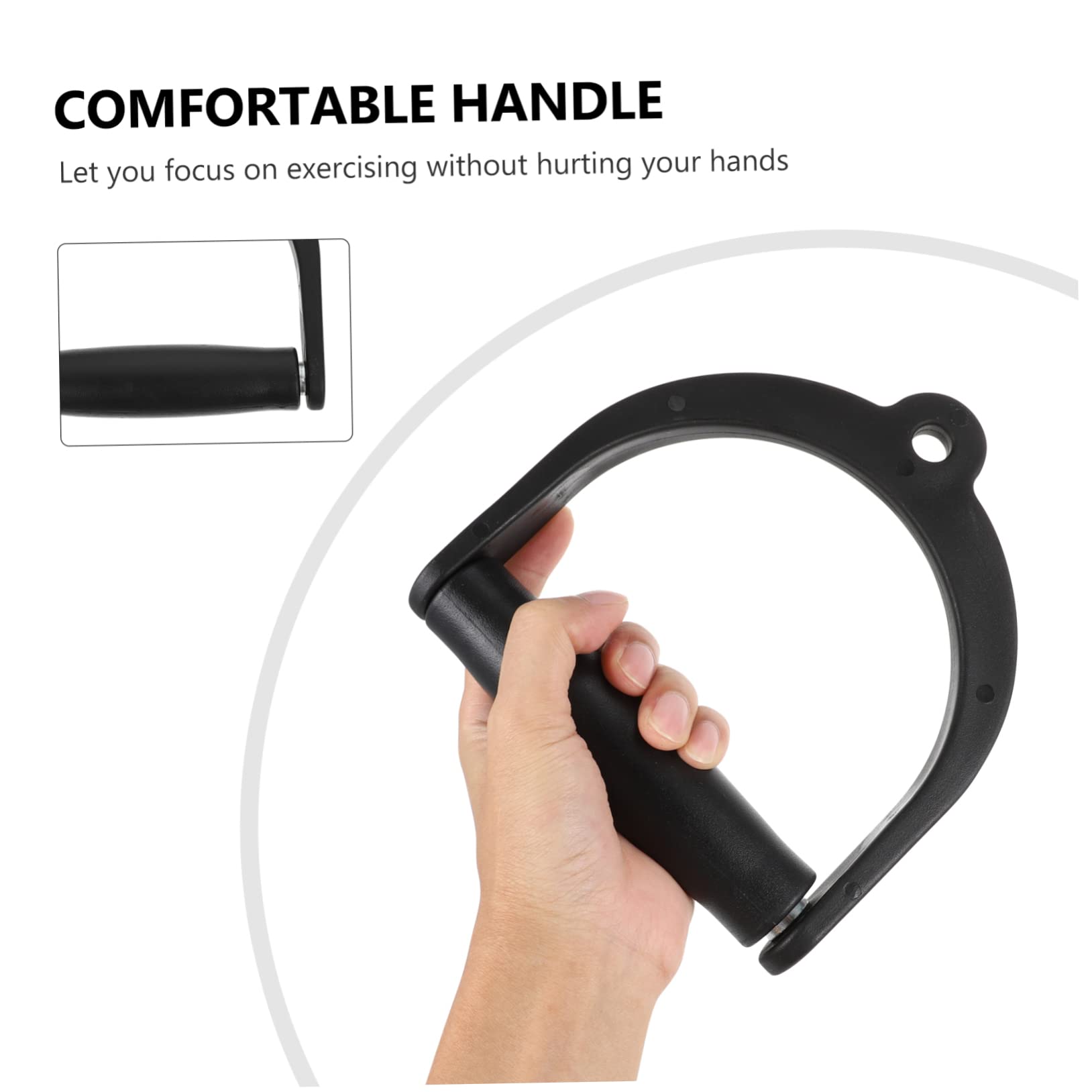 POPETPOP 4 Impugnatura Fitness Antiscivolo in Plastica Durevole per Palestra e Allenamento Casa Maniglia Ergonomica Resistente per Accessori Fitness e Elastici