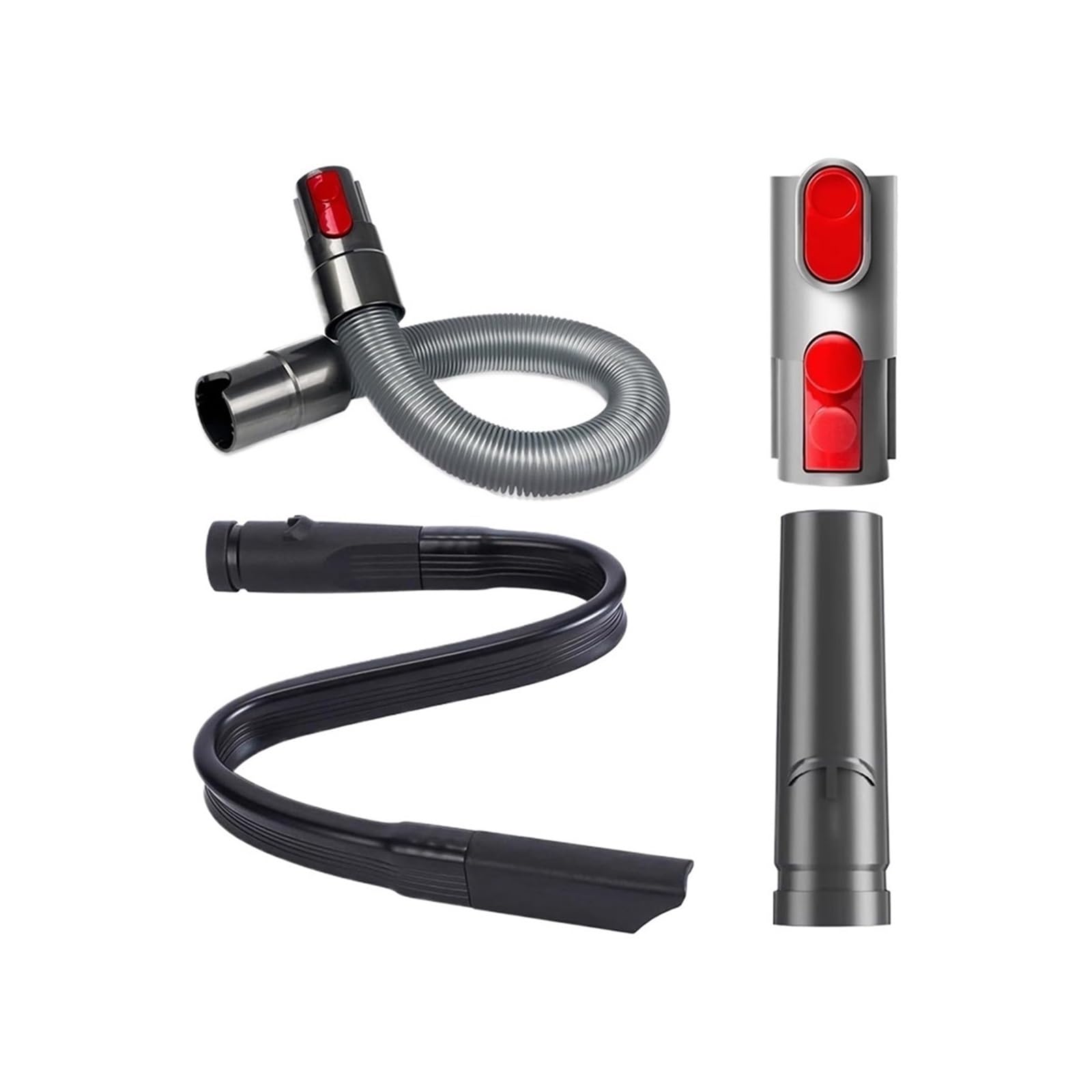 Tuyau d'aspirateur compatible Dyson V10 V15 avec accessoires pour suceurs plats