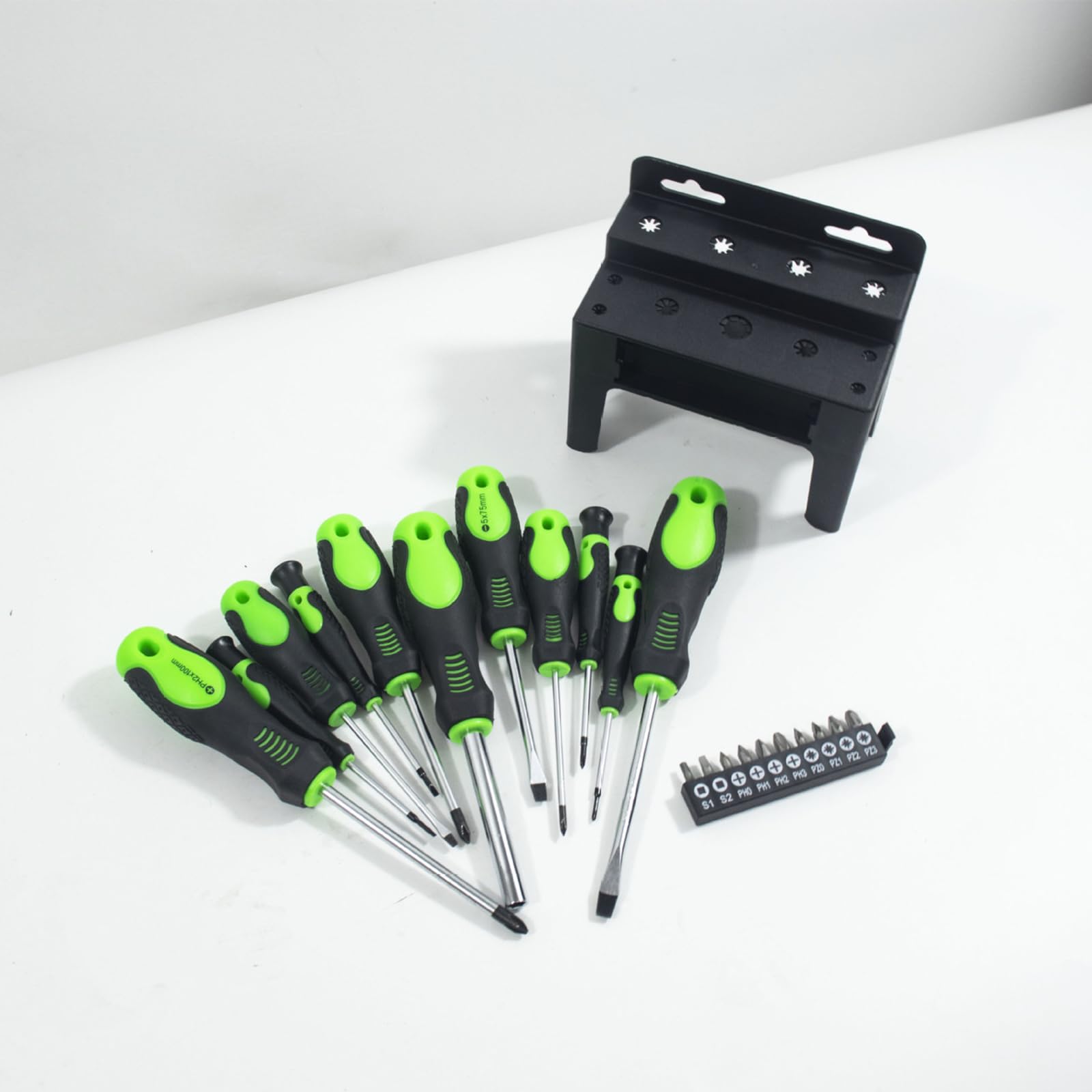 Colección completa de puntas de destornillador, 12 piezas, incluye organizadores de almacenamiento, portátiles para entusiastas de las manualidades, reparación de automóviles y tareas domésticas
