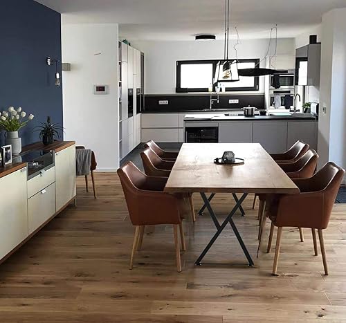 Miniatura 8 de Patas de escritorio con forma triangular de 28 pulgadas, patas de mesa de hierro, patas de mesa de comedor, patas de comedor industrial, patas de