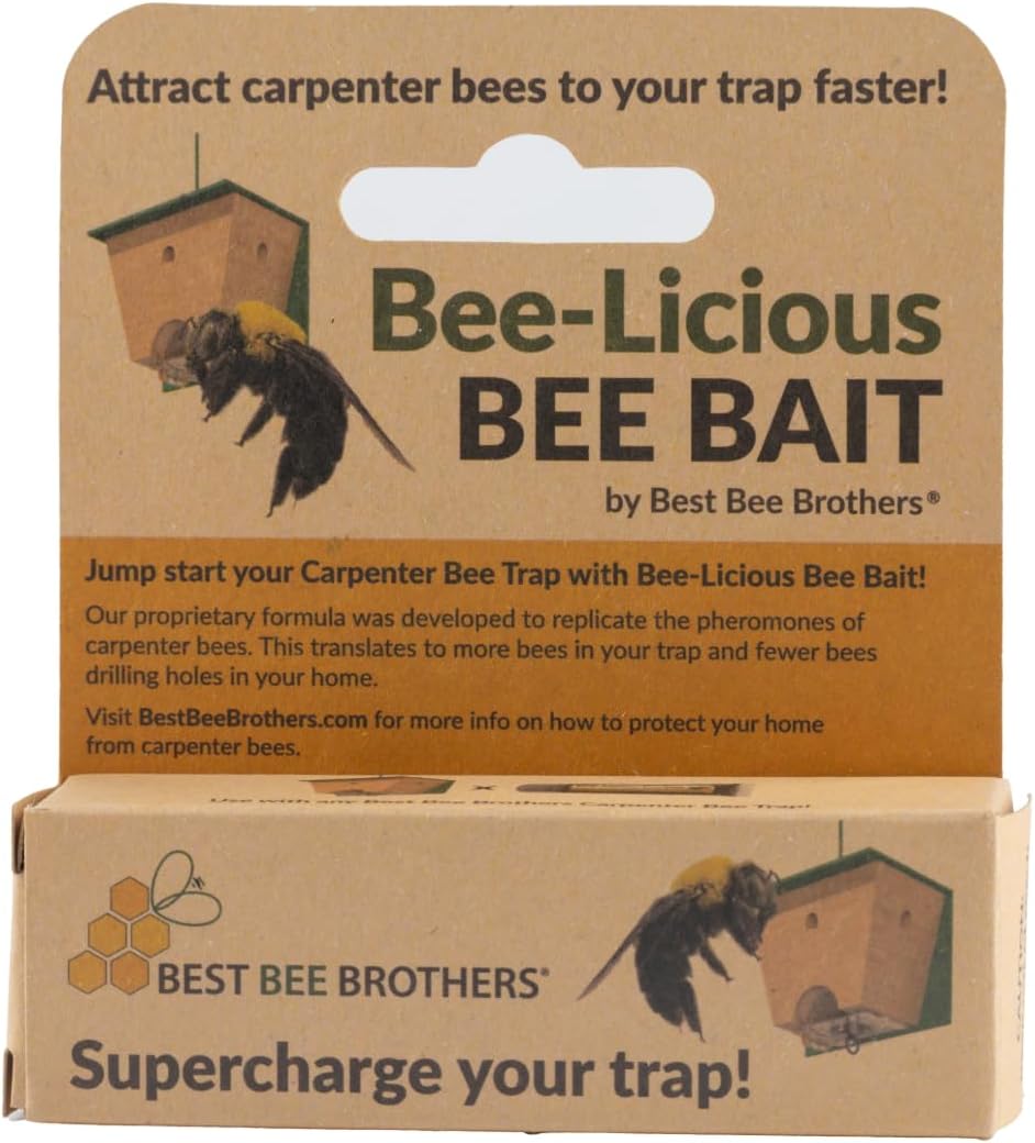 Bee-Licious Bee Bait All Natural Carpenter Bee Attracts More Carpenter Bees, 10ml - 1 Pack