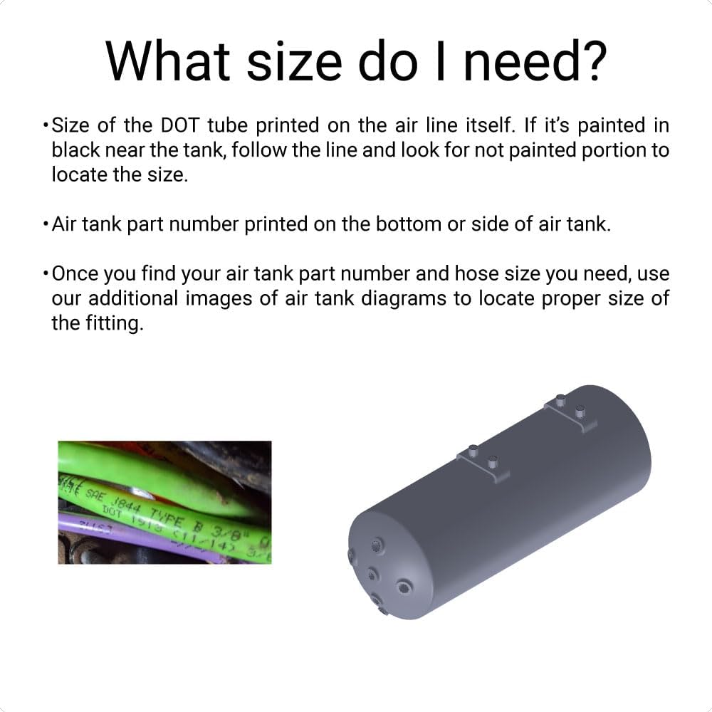 Compression Fitting Adapter Kit M22x1.5-1/2 Compatible with Volvo Elbow Nipple 20999384 20462690