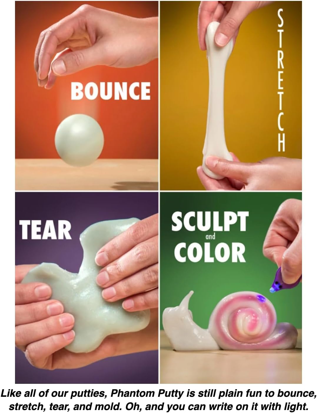 Phantom UV-Reactive Thinking Putty