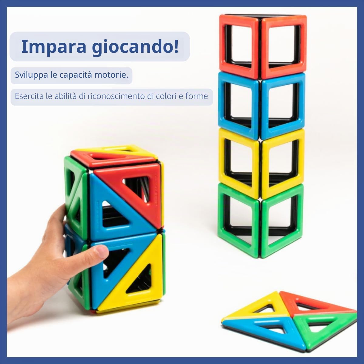Polydron 50 – 1030 magnetico extra forme set (confezione da 48)
