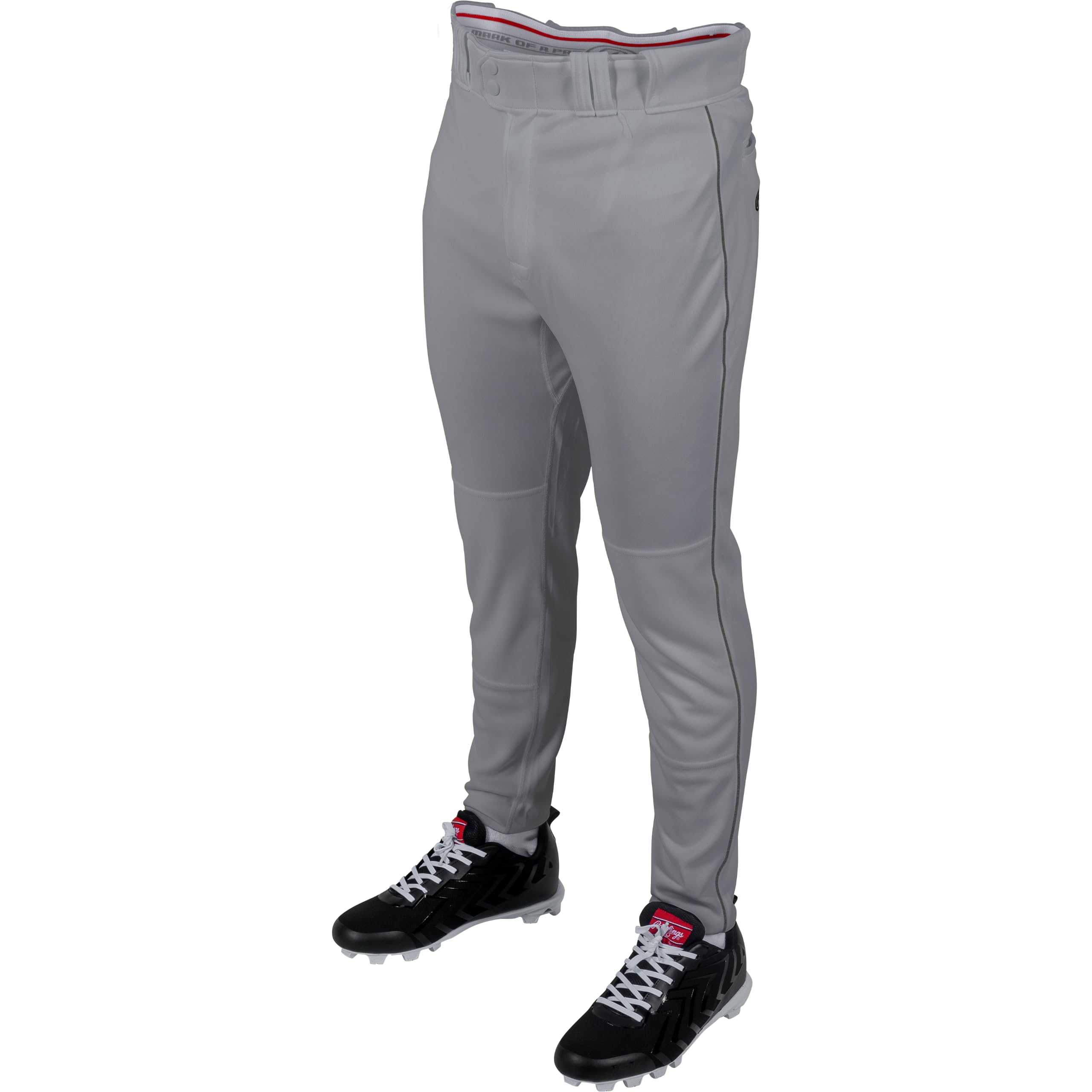 Rawlings Men's Pro 150 Series Baseball Pants | Tapered Jogger Fit | Adult Sizes | Piped | Multiple Colors