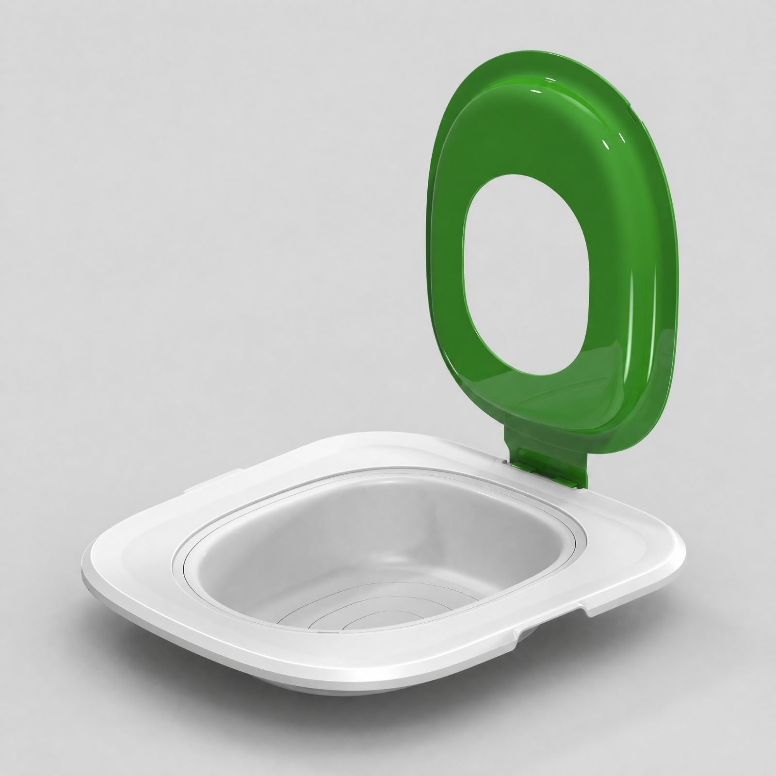 Entrenador Inodoro para s con Tapa Abatible Reutilizable Mecanismo Adiestramiento Baño para Hogar, Gris