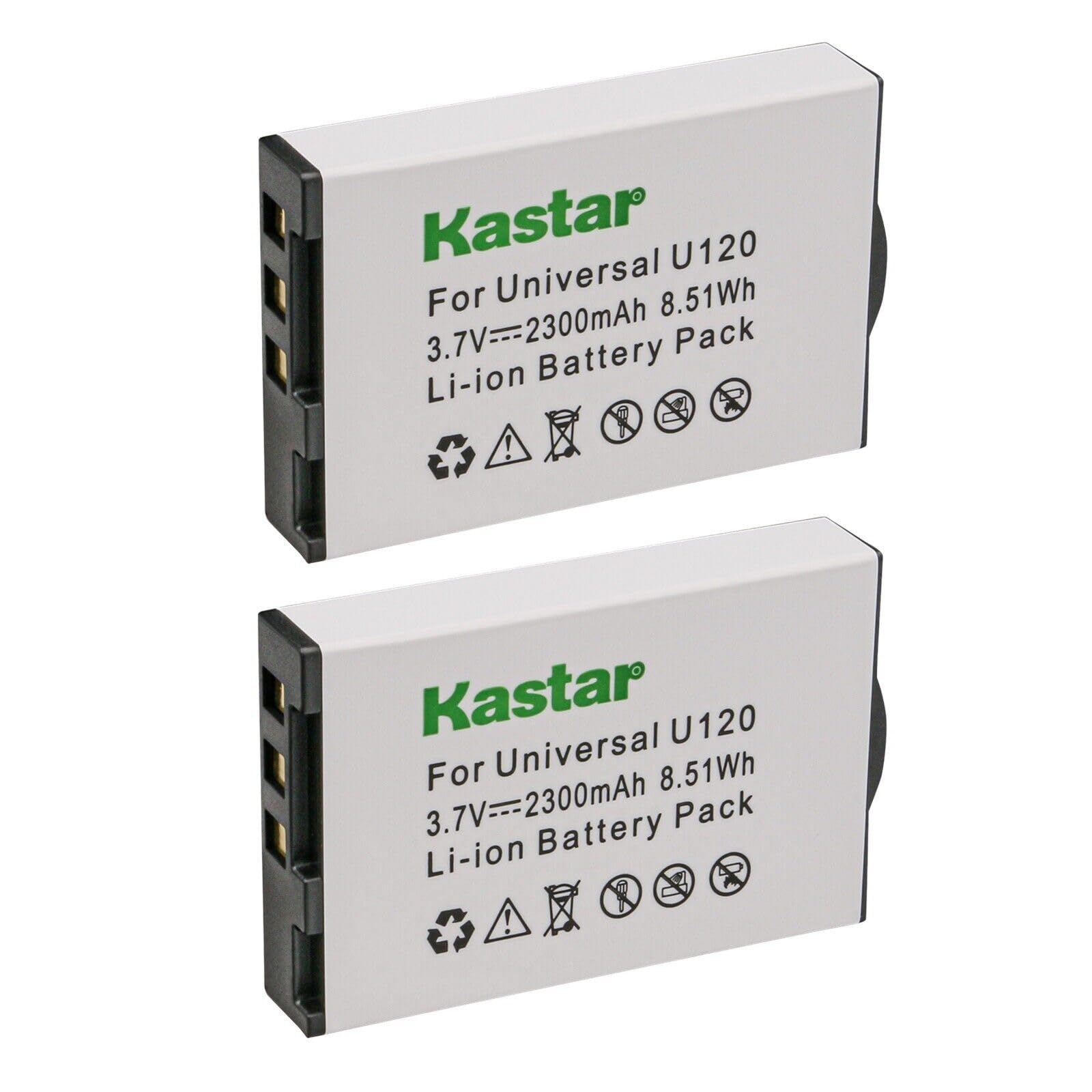 Kastar 2-Pack U120 Battery Replacement for URC BATT-TRC1080 URC BTBL73386 Battery, Universal Remote Control URC TRC-1080 URC TRC-820 URC MX-1400 URC