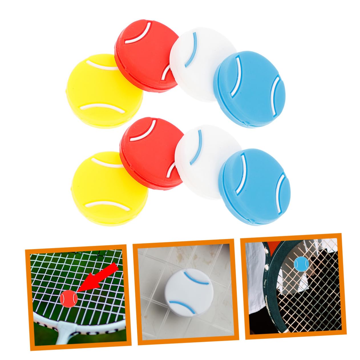 HANABASS Schläger Tennis Schläger Tennis Dämpfer Tennis Vibrationsdämpfer Tennis Gel Tennis Zubehör Dämpfer Dämpfer Tennis Tiny Shocks Absorber Silicon Silica Gel