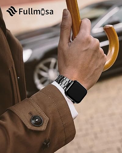 Miniatura 4 de Fullmosa Correa compatible con Apple Watch de 41454440421.496 in, correa de acero inoxidable para iWatch con funda para Apple Watch Series