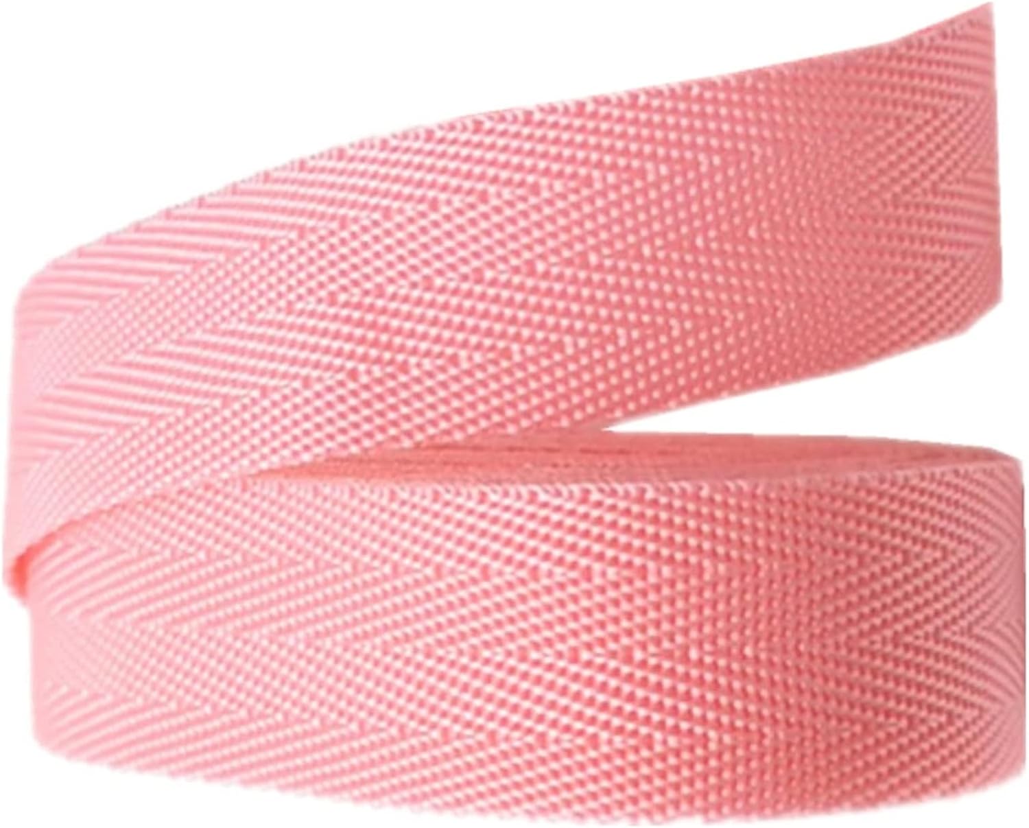 VIGANI Webbing Strap 25mm, Polypropylene Double Herringbone Webbing Straps for Bags(Color:Red, Size : 25mm x 10Yards) (Color : Roze, Size : 25mm x 20Yards)