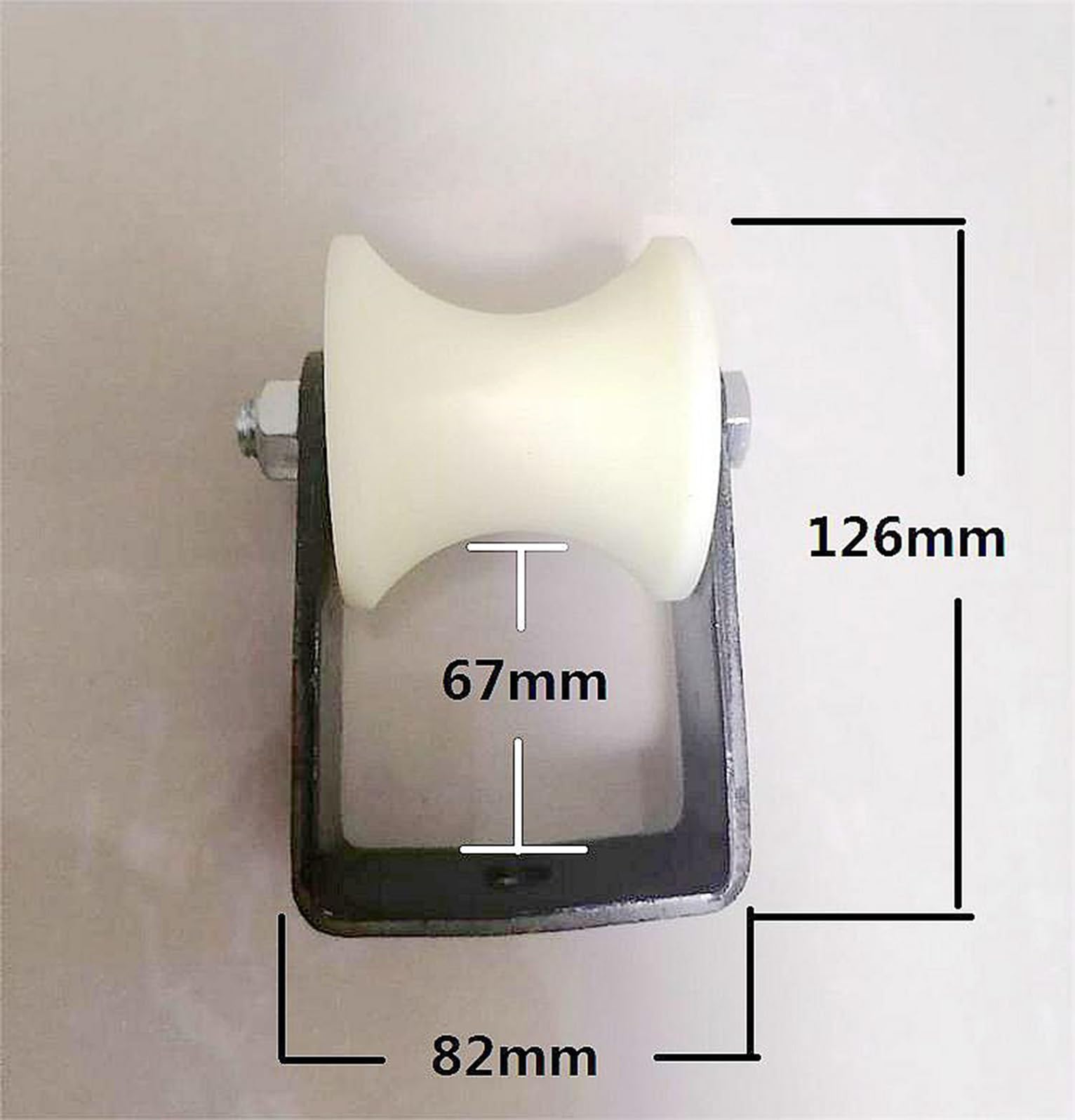 Pulley Block Silent Pulley Heavy Duty Fixed Pulley for Rope Cable Guide and Wall Ceiling Mounting Guide Pulley(126 * 82mm)