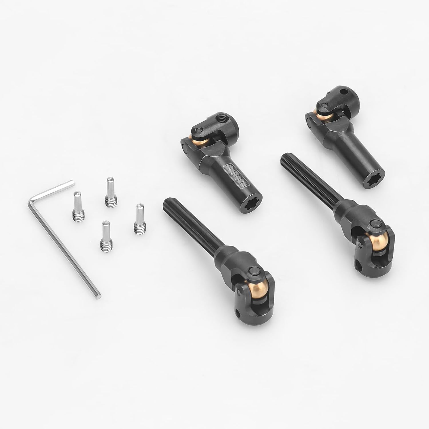 CVD Drive Shaft, daitoku Universal Joint Center Drive Shaft 84mm-105mm for 1/10 Axial SCX10 Trx4 SCX10II 90046 Wraith D90 TF2 Redcat Gen7 GEN8 RC Crawlers (2PCS)