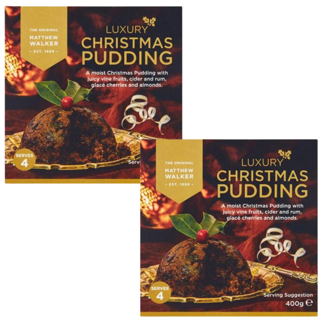 Matthew Walker Luxury Christmas Pudding 400g (2 Pack Bundle)
